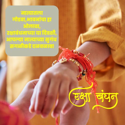 Happy Raksha Bandhan Wishes in Marathi