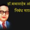 dr babasaheb ambedkar nibandh in marathi​